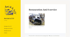 Desktop Screenshot of blog.ami-2cv.com